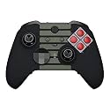 eXtremeRate Classic NES Style Faceplate Cover, Soft Touch Front Housing Shell Case Replacement Kit for Xbox One Elite Series 2, Xbox Elite 2 Core Controller Model 1797 - Accent Rings Included