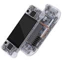 eXtremeRate Transparent Clear Custom Faceplate Back Plate Shell for Steam Deck LCD, Handheld Console Replacement Housing Case, DIY Full Set Shell Buttons for Steam Deck - Console NOT Included