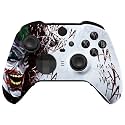 eXtremeRate Clown HAHAHA Replacement Faceplate Cover for Xbox One Elite Controller Series 2 (Model 1797), Soft Touch Front Housing Shell Case &amp; Accent Rings for Xbox Elite Series 2 Core Controller