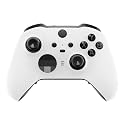 eXtremeRate DIY Replacement Front Shell for Xbox Elite Wireless Controller 2 Core, White Replacement Faceplate Cover Case for Xbox Elite Series 2 Controller with Accent Rings [Controller NOT Included]