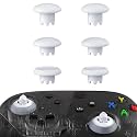 eXtremeRate Edge Sticks Interchangeable Thumbsticks for Xbox Series X/S, Robot White Swappable Analog Stick Joystick for Xbox One S/X, Xbox Elite V1, for Nintendo Switch Pro Controller
