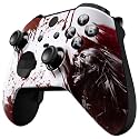 eXtremeRate Front Housing Shell for Xbox One Elite Series 2, Custom Faceplate with Accent Rings for Xbox Elite 2 Core Controller (Model 1797) - Blood Zombie