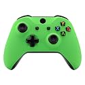 eXtremeRate Green Soft Touch Front Housing Shell Case for Xbox One S/X, Comfortable Replacement Kit Faceplate Cover for Xbox One Wireless Controller Model 1708 - Controller NOT Included
