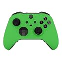 eXtremeRate Green Soft Touch Grip Faceplate Cover, Front Housing Shell Case Replacement Kit for Xbox One Elite Series 2, Xbox Elite 2 Core Controller Model 1797 - Controller NOT Included