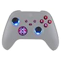 eXtremeRate Multi-Colors Luminated D-pad Thumbsticks Start Back Sync ABXY Buttons for Xbox Series X/S Controller, Scarlet Red Classical Symbols Buttons DTF V2 LED Kit for Xbox Core Model 1914