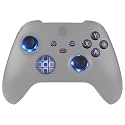 eXtremeRate Multi-Colors Luminated D-pad Thumbsticks Start Back Sync ABXY Buttons for Xbox Series X/S Controller, Wood Grain Classical Symbols Button DTF V2 LED Kit for Xbox Core Controller Model 1914