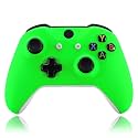 eXtremeRate Neon Green Soft Touch Grip Front Housing Shell Faceplate for Xbox One X S Controller Model 1708 - Controller NOT Included