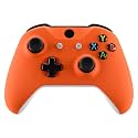 eXtremeRate Orange Soft Touch Front Housing Shell Case for Xbox One S/X Controller, Comfortable Replacement Kit Faceplate Cover for Xbox One Wireless Controller Model 1708