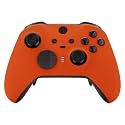 eXtremeRate Orange Soft Touch Grip Faceplate Cover, Front Housing Shell Case Replacement Kit for Xbox One Elite Series 2, Xbox Elite 2 Core Controller Model 1797 - Controller NOT Included