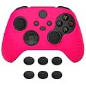 eXtremeRate PlayVital 3D Studded Edition Anti-Slip Silicone Cover Skin for Xbox Series X/S Controller, Soft Rubber Case Protector for Xbox Core Wireless Controller with Thumb Grip Caps - Bright Pink