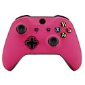 eXtremeRate Red Rose Faceplate Cover, Soft Touch Front Housing Shell Case, Comfortable Soft Grip Replacement Kit for Xbox One X &amp; One S Controller Model 1708 - Controller NOT Included