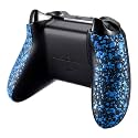 eXtremeRate Replacement Controller Left Right Grips for Xbox One Controller (Model 1708), Textured Blue Back Panels Side Rails Handles for Xbox One X &amp; S Controller - Console Without