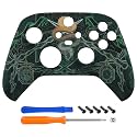 eXtremeRate Replacement Faceplate for Xbox Series X &amp; S Controller, Front Housing Shell for Xbox Wireless Controller-Serpent Totem