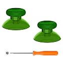 eXtremeRate Replacement Thumbsticks for Xbox Series X/S Controller, Joysticks Repair Kit Accessories, Custom Analog Stick Buttons for Xbox One S/X/Elite Controller - Clear Green