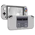 eXtremeRate SFC SNES Classic EU Style DIY Replacement Shell for Nintendo Switch Lite, NSL Handheld Controller Housing with Screen Protector, Custom Case Cover for Nintendo Switch Lite