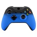 eXtremeRate Shadow Blue Faceplate Cover, Soft Touch Front Housing Shell Case, Comfortable Soft Grip Replacement Kit for Xbox One S &amp; Xbox One X Controller - Controller NOT Included