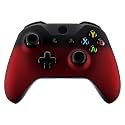eXtremeRate Shadow Red Faceplate Cover for Xbox One Wireless Controller Model 1708, Soft Touch Front Housing Shell Case for Xbox One S/X Controller