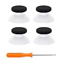 eXtremeRate Thumbsticks for Xbox Series X|S, 4PCS Replacement Joysticks Repair Kit for Xbox Wireless Controller, Custom Accessories Analog Stick for Xbox One S/X/Elite Controller - Robot White &amp; Black