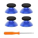 eXtremeRate Thumbsticks for Xbox Series X|S, 4PCS Replacement Joysticks Repair Kit for Xbox Wireless Controller, Custom Accessories Analog Stick for Xbox One S/X/Elite Controller - Blue & Black