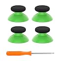 eXtremeRate Thumbsticks for Xbox Series X|S, 4PCS Replacement Joysticks Repair Kit for Xbox Wireless Controller, Custom Accessories Analog Stick for Xbox One S/X/Elite Controller - Green &amp; Black