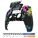 eXtremeRate Watercolour Splash Touchpad Front Top Shell Compatible with ps5 Controller BDM-010 020 030 040 050, DIY Replacement Shell Custom Touch Pad Cover Compatible with ps5 Controller