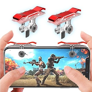 exxelo mobile trigger controller gamepad gaming triggers for pubg mobilefreefirecod mobile video game