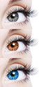 EYCOG Monthly Disposable (0, Colored Contact Lenses, Pack of 3)