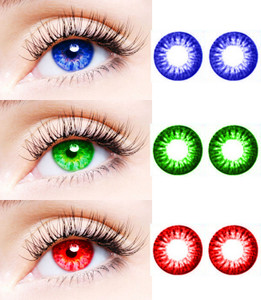 eycog monthly disposable 0 colored contact lenses pack of 3