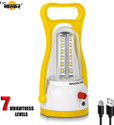 Eye Bhaskar 48 Hi-Bright Rechargeable 360 Degree LED Lamp 4 hrs Lantern Emergency Light (Yellow, White)