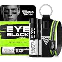Eye Black by DRIP Over Skill, Made with Natural Ingredients, 2 Pack, Carry Clip &amp; DRIP Band, Sports Face Paint, Sweat Resistant, Anti-Glare, Football, Baseball, Softball &amp; Lacrosse