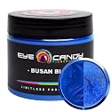 Eye Candy Pigments Premium Blue Mica Powder - Busan Blue (50gr) - for Epoxy, Resin, Soap, Paint, Woodworking, Acrylic Pouring, Bath Bombs, Fishing Lures - DIY Arts and Crafts Additive