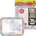 Eye Candy Ultra Bright Full Page Magnifier and Book Light, As Seen On TV Anti Glare Reading Light Makes Pages 3X Bigger with Dimmable Brightness