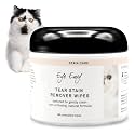 Eye Envy Tear Stain Wipes for Cats. Textured to Gently Clean Tear Stains. Natural Formula. Recommended by Persian & Exotic Breeders, Groomers. USA Made. 60 Cat Eye Wipes