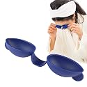 Eye Wash Cups, Remove Debris or Irritants and Feel Refreshed, Clean Both Eyes Simultaneously by just Blinking 20 Times, Made of Silicone for Safety and Flexibility. (Navy)