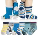Eyean Baby Wool Grip Sock Soft Winter Warm Thick Non Slip Toddler Boy Girls Crew Socks For Children 6 Pairs