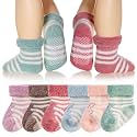 Eyean Baby Wool Grip Sock Soft Winter Warm Thick Non Slip Toddler Boy Girls Crew Socks For Children 6 Pairs