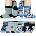 Eyean Baby Wool Grip Sock Soft Winter Warm Thick Non Slip Toddler Boy Girls Crew Socks For Children 6 Pairs