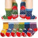 Eyean Baby Wool Grip Sock Soft Winter Warm Thick Non Slip Toddler Boy Girls Crew Socks For Children 6 Pairs