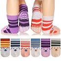 Eyean Baby Wool Grip Sock Soft Winter Warm Thick Non Slip Toddler Boy Girls Crew Socks For Children 6 Pairs