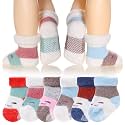 Eyean Baby Wool Grip Sock Soft Winter Warm Thick Non Slip Toddler Boy Girls Crew Socks For Children 6 Pairs