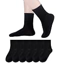 Eyean Kids Athletic Crew Socks Boys Girls Cotton School Uniform Casual Basic Socks 6 Pairs