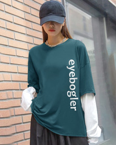 eyebogler casual regular sleeves printed women green top