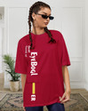 EyeBogler Casual Regular Sleeves Printed Women Red Top