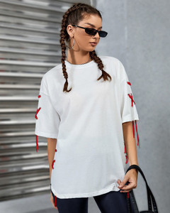 eyebogler casual regular sleeves solid women white top