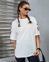 EyeBogler Casual Regular Sleeves Solid Women White Top