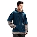 EYEBOGLER Men39s Cotton Blend Colorblocked Hooded Neck