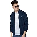 EYEBOGLER Men39s Solid Henley Neck Full Sleeves