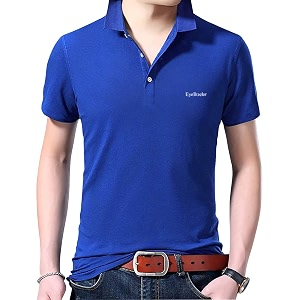 EYEBOGLER Mens Regular Fit Polo Neck Halfsleeve