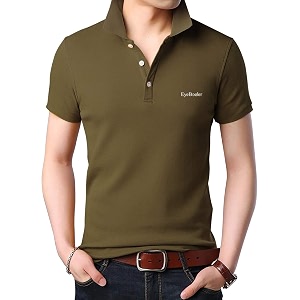 EYEBOGLER Mens Regular Fit Polo Neck Halfsleeve