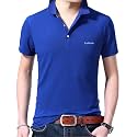 EYEBOGLER Men39s Regular Fit Polo Neck Halfsleeve